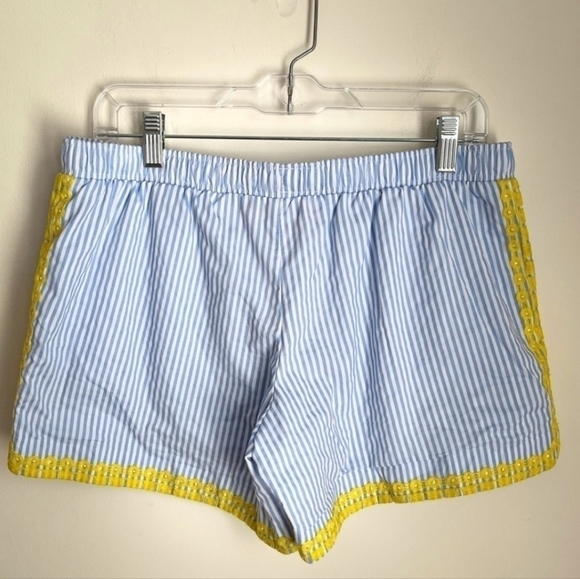 Lilly Pulitzer 5" Katia Embroidered Short In Blue Peri Swizzle Stripe Size XS - Picture 4 of 8